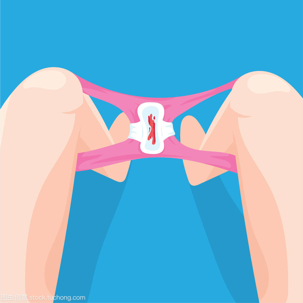 女性衛(wèi)生用品矢量圖設(shè)計 內(nèi)褲與衛(wèi)生巾翅膀的藝術(shù)融合